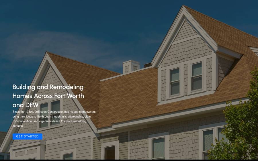 29eleven.construction: website built by Scroll