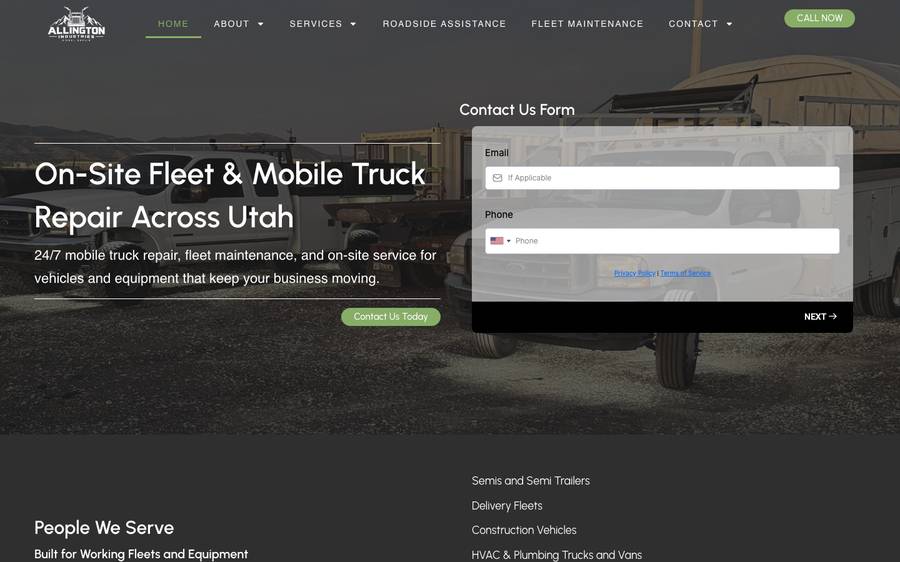 allingtonindustries.com: website built by Scroll
