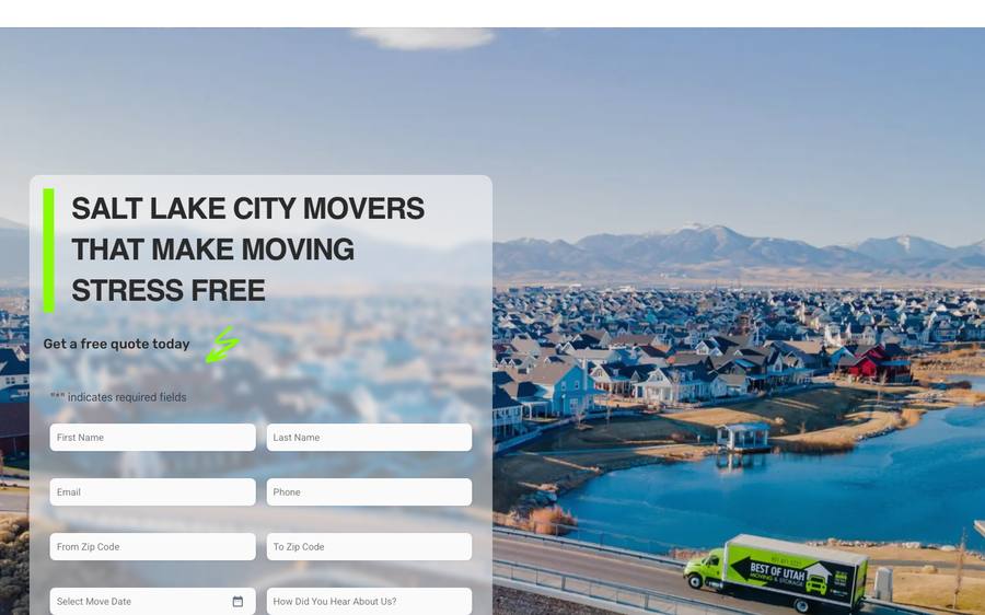 bestofutahmoving.com: website built by Scroll