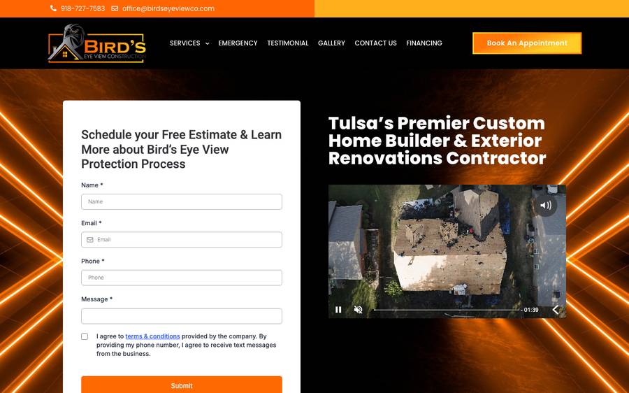 birdseyeviewco.com: website built by Scroll
