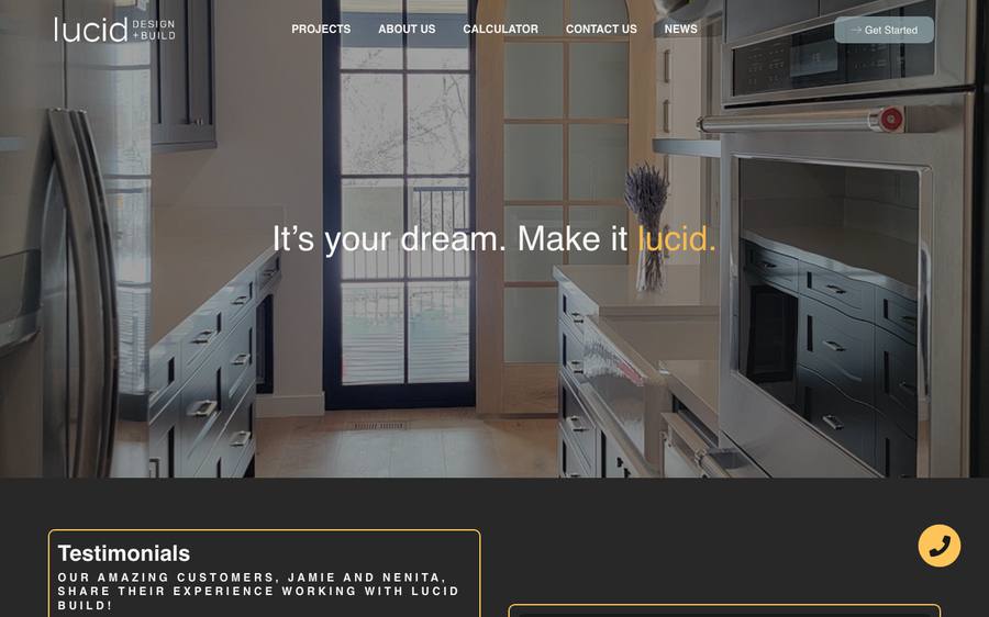 buildlucid.com: website built by Scroll