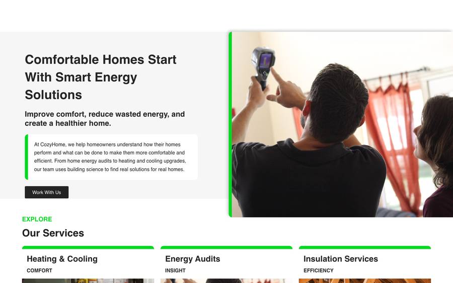 cozyhomeaz.com: website built by Scroll