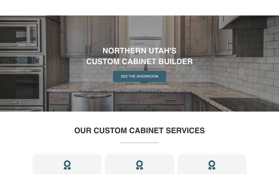 creeksidecabinetsut.com: website built by Scroll