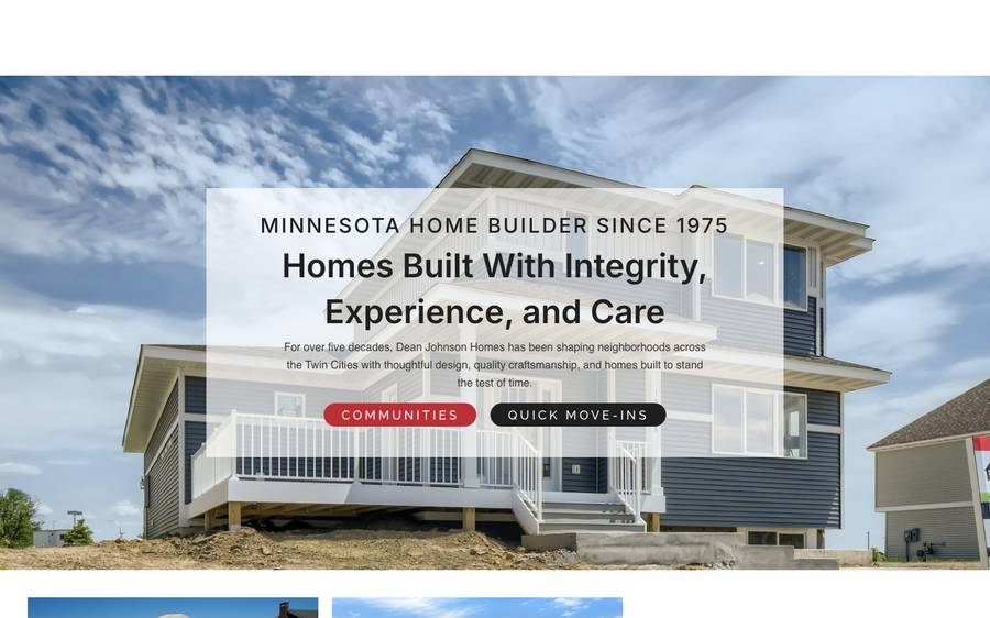 deanjohnsonhomes.com: website built by Scroll