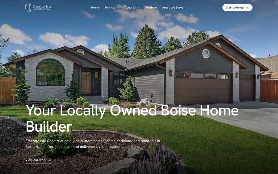 emeraldisleconstruction.com: website built by Scroll
