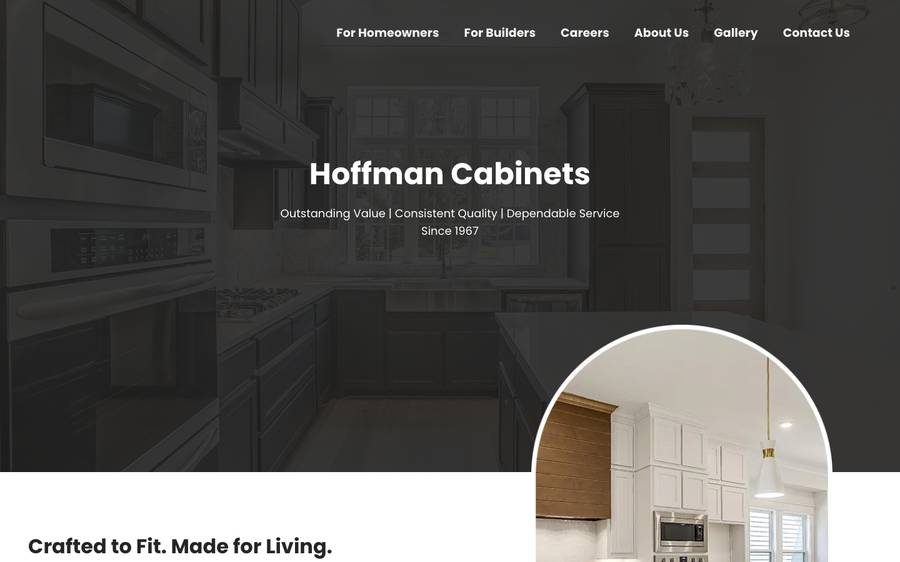hoffmancabinets.com: website built by Scroll