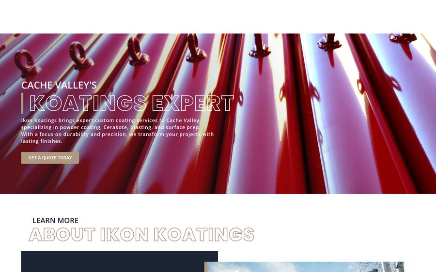 ikonkoatings.com: website built by Scroll