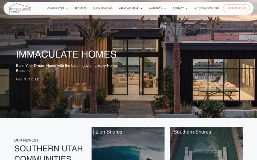 immaculatehomes.net: website built by Scroll