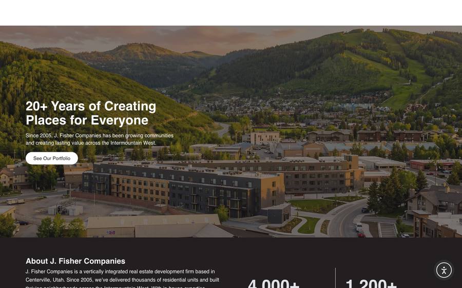 jfisherco.com: website built by Scroll