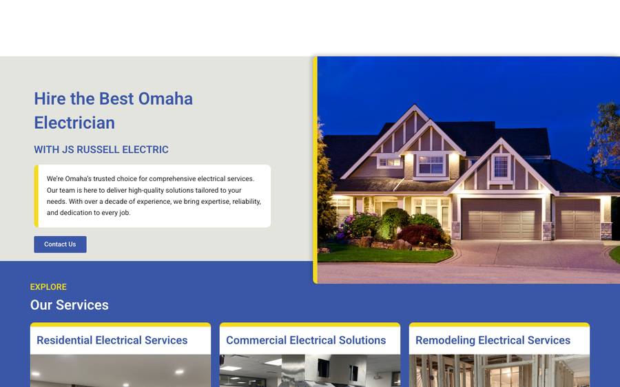 jsrussellelectric.com: website built by Scroll