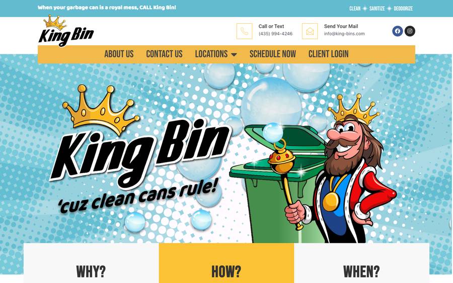 king-bins.com: website built by Scroll