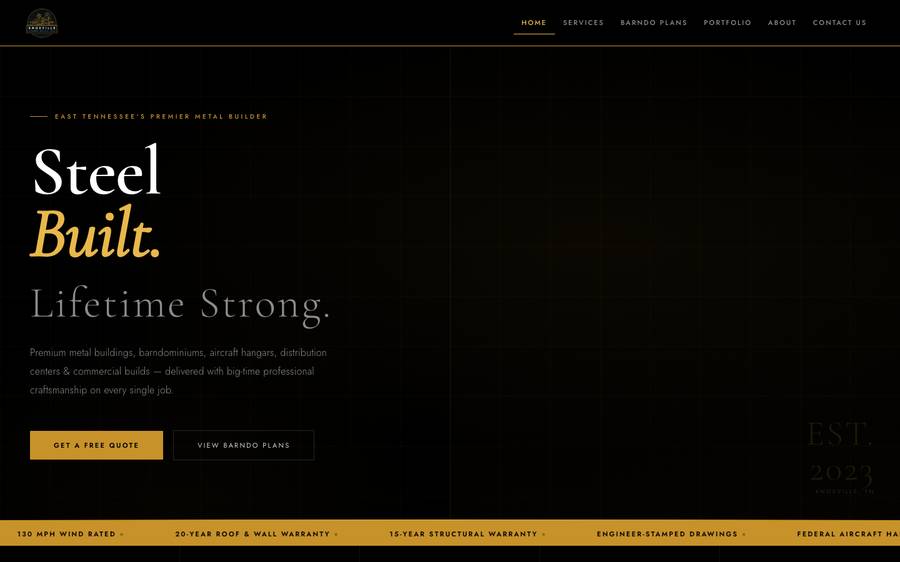 knoxvilleconstructiontn.com: website built by Scroll