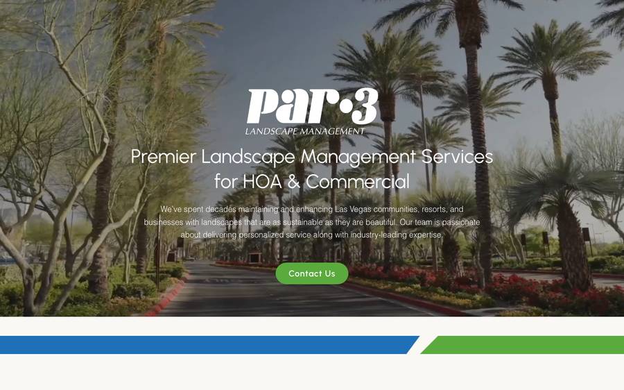 par3landscape.com: website built by Scroll