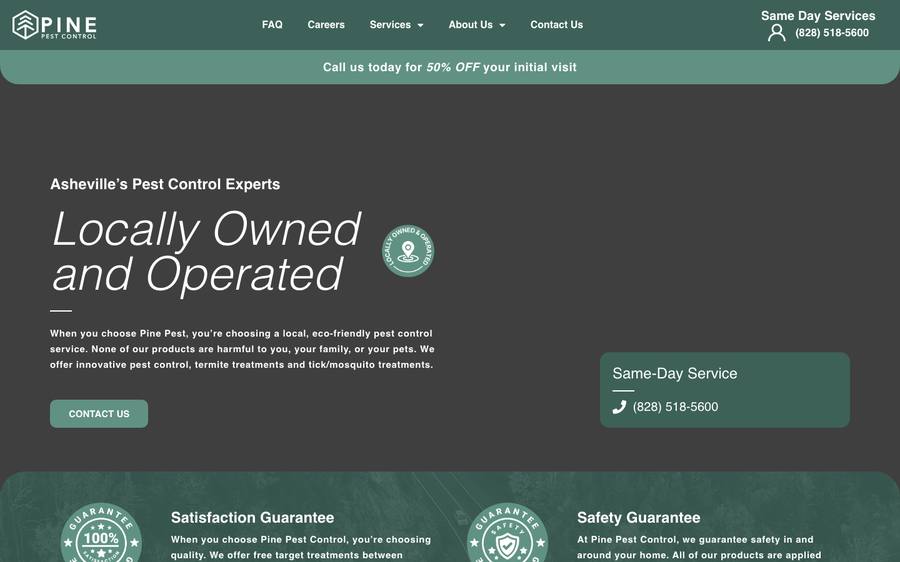 pinepest.com: website built by Scroll