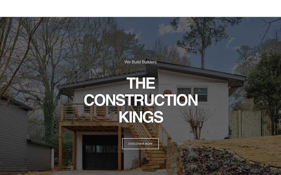 theconstructionking.com: website built by Scroll